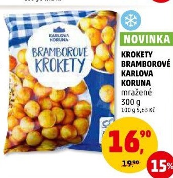 Krokety mražené Karlova Koruna