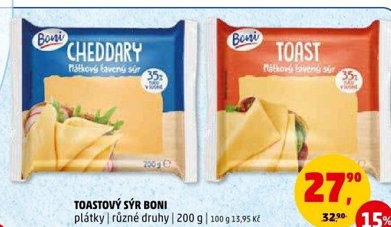 Sýr tavený toast Boni