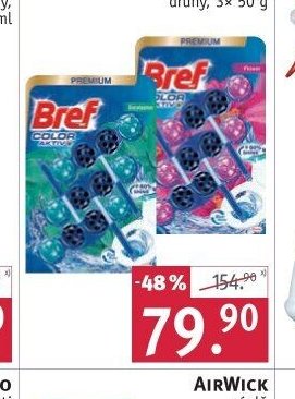 BREF WC blok, různé druhy, 3x 50 g