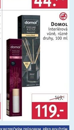 DOMOL interiérová vůně, různé druhy, 100 ml