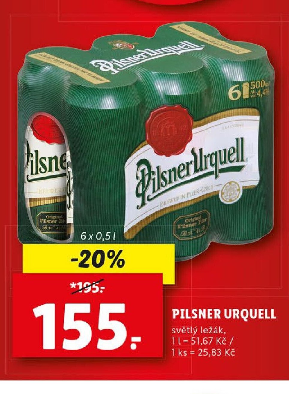Pilsner Urquell světlý ležák