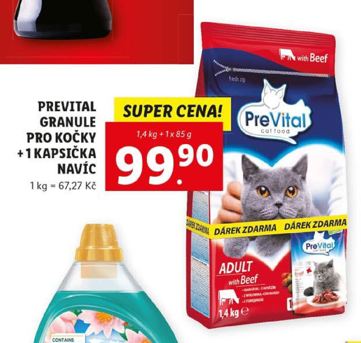 Prevital granule pro kočky + 1 kapsička navíc