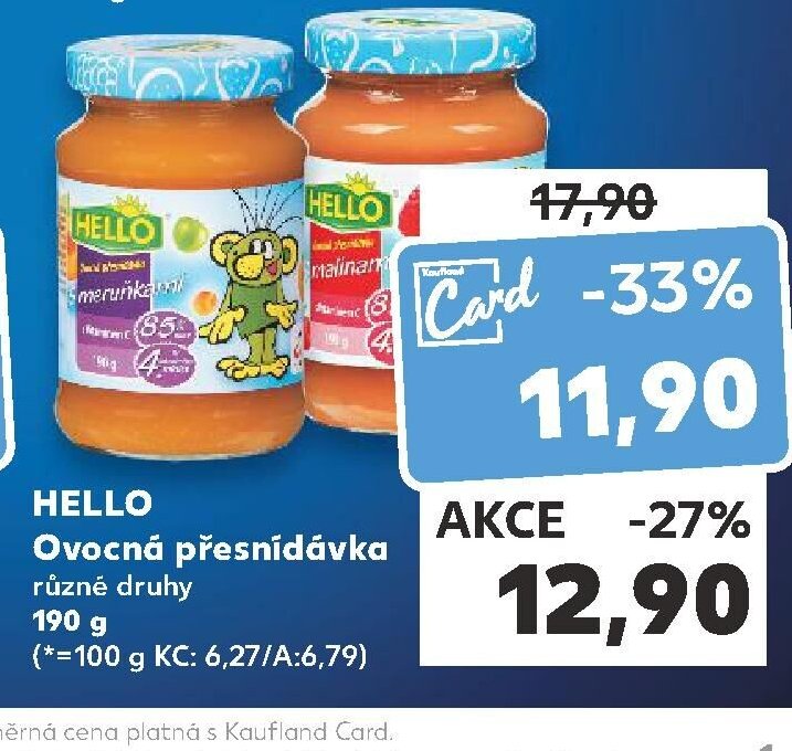 HELLO ovocná přesnídávka