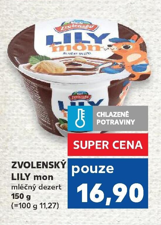 ZVOLENSKÝ LILY mon mléčný dezert