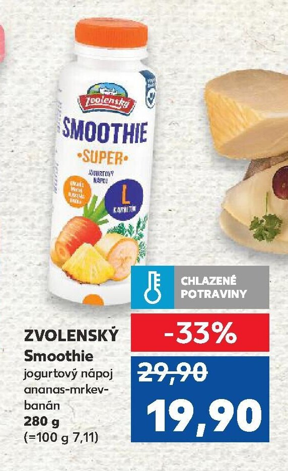 ZVOLENSKÝ Smoothie jogurtový nápoj