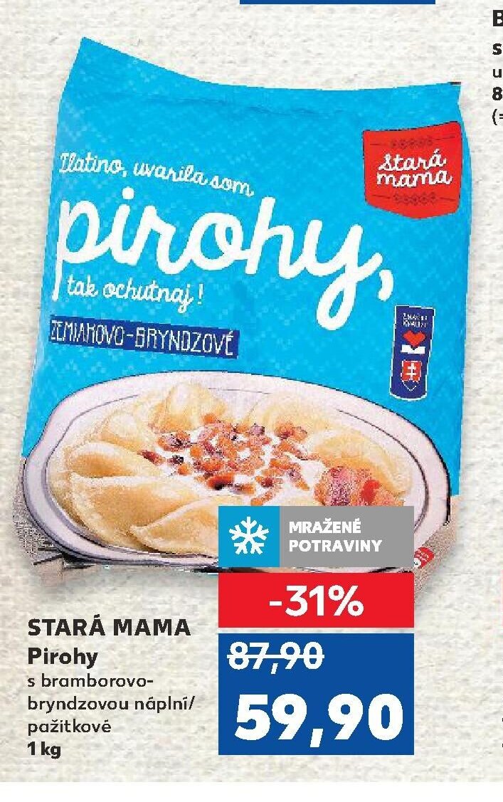 STARÁ MAMA Pirohy s bramborovo-bryndzovou náplní