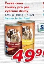 Konzerva pro psy Česká cena
