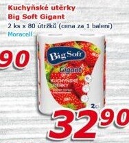 Kuchyňské utěrky 2vrstvé Gigant Big Soft