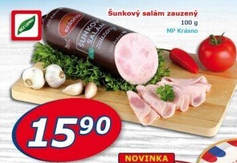 Salám šunkový zauzený Krásno
