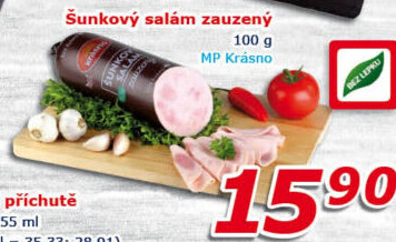 Salám šunkový zauzený Krásno