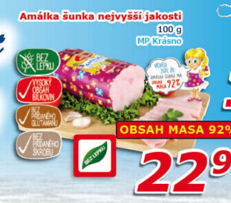 Šunka Amálka nejvyšší jakosti Krásno
