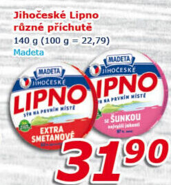 Tavený sýr Jihočeské Lipno Madeta