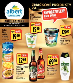 akční leták Albert 14.9.2022-27.9.2022