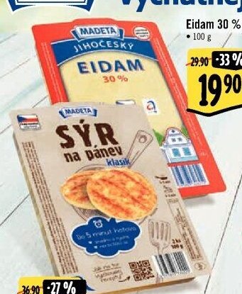 Eidam 30% plátky