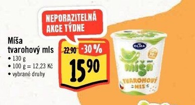 Dezert Tvarohový mls Míša Olma