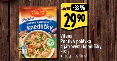 Instantní polévka s knedlíčky Poctivá polévka Vitana