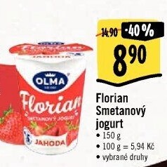 Jogurt smetanový Florian Olma