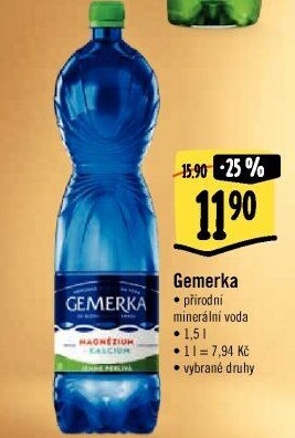 Minerální voda Gemerka