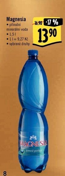 Přírodní voda Magnesia