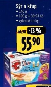 Sýr a křup Veselá kráva