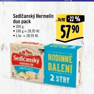 Sýr Hermelín Sedlčanský