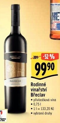 Vína Vinařství Břeclav - přívlastková