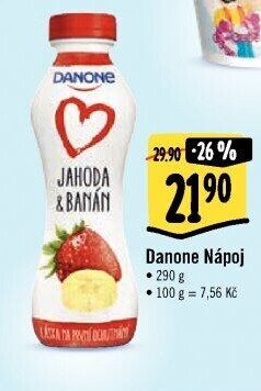 Zakysaný nápoj Danone