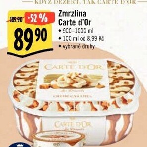 Zmrzlina ve vaničce Carte D'