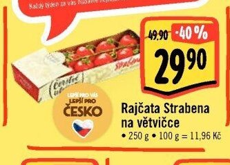 Rajčata Strabena na větvičce