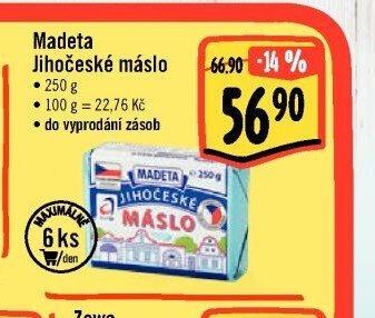 Madeta Jihočeské máslo