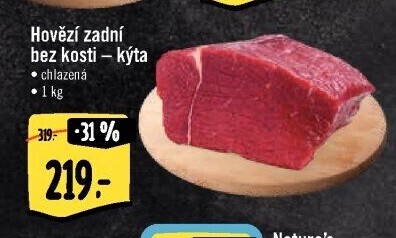 Hovězí kýta zadní bez kosti