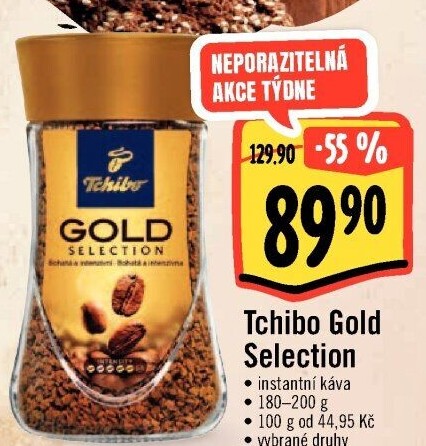 Instantní káva Tchibo Gold Selection