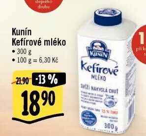 Kefírové mléko Kunín