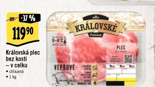 Královská vepřová plec bez kosti Albert