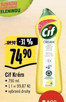 Krémový čistič Cif Cream