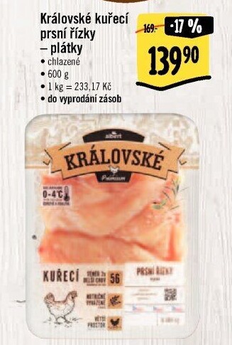 Kuřecí prsní řízky královské Albert