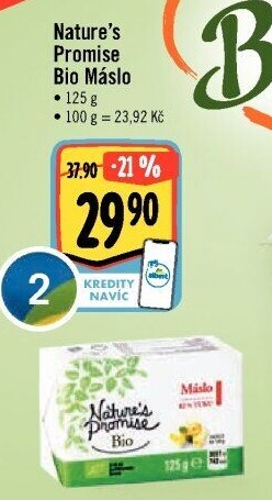 Máslo bio Nature'