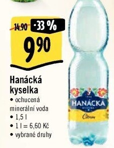Ochucená voda Hanáckákyselka