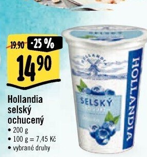 Ochucený jogurt selský Hollandia