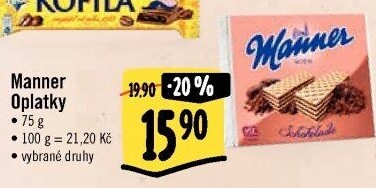 Oplatky Manner
