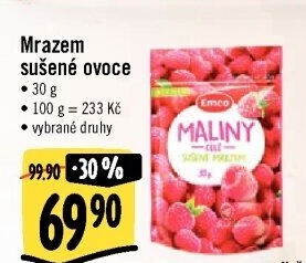 Ovoce sušené mrazem Emco