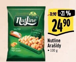 Pražené arašídy NutLine