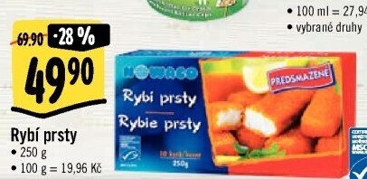 Rybí prsty předsmažené mražené Nowaco