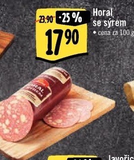 Salám Horal se sýrem Krásno