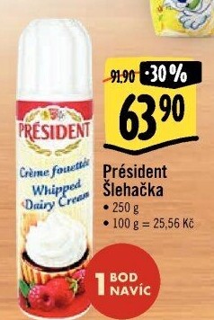 Šlehačka ve spreji Président