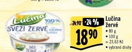 Svěží žervé Lučina