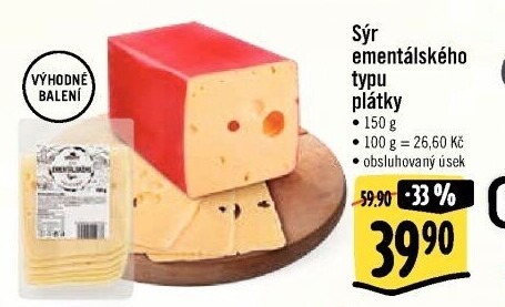 Sýr ementálského typu Albert