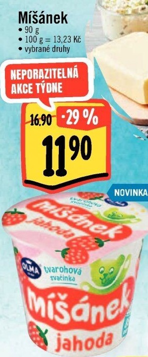 Tvarohová svačinka Míšánek Olma