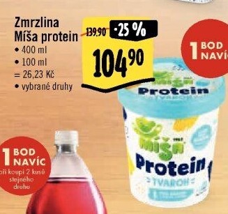 Zmrzlina proteinová v kelímku Míša