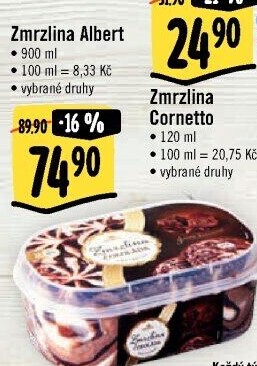 Zmrzlina ve vaničce Albert